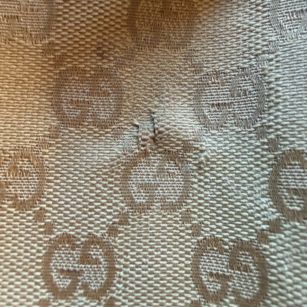 Gucci Vintage GG Canvas Leather Bucket Bag‎ with Aftermarket Strap - Picture 10 of 12